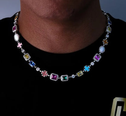 Vergulde Hip-Hop Edelsteen Ketting
