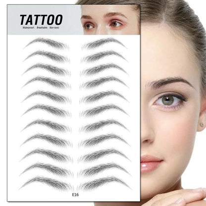 4D Waterdichte Wenkbrauw Tattoo Stickers
