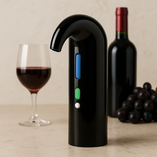 Automatische wijnschenker en beluchter