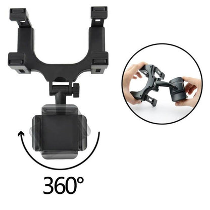 360° telefoonhouder voor achteruitkijkspiegel